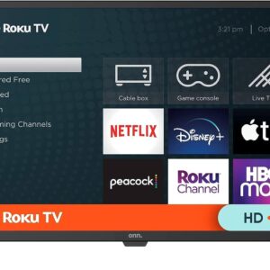 ONN 24-Inch Class HD 720p Smart TV + Free Wall Mount with Wi-Fi Connectivity and Mobile App | Flat Screen TV | Compatible with Home Kit | Alexa and Google Assistant (Renewed)