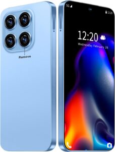 Read more about the article 16 Ultra Smartphone Unlocked Cell Phone,6.99″ HD Screen Unlocked Phone,8+256GB Android 13 with 128GB Memory Card,Face ID/Dual SIM/5G/Fingerprint Button Unlock/Photos/GPS (Blue, 8+256)