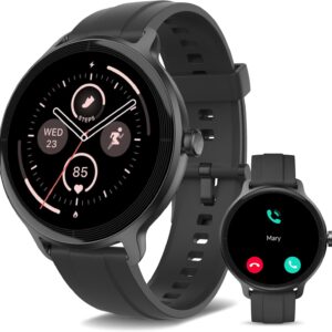 YMZ Smart Watch for Men Women, 1.27″ HD Touchscreen Fitness Tracker, Bluetooth Calling, 100+ Sports Modes, Sleep Monitor, IP68 Waterproof, Compatible with Android & iPhones