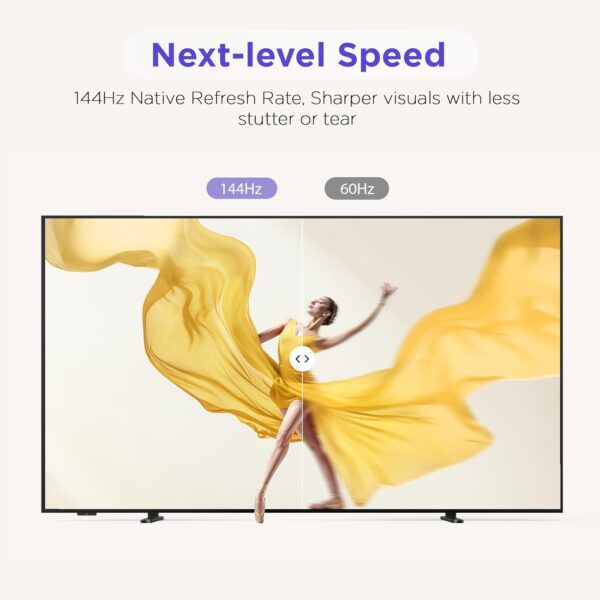 55-Inch Class QLED 4K Smart TV, Ultra-Slim Mural TV, 144Hz, HDR, Art Mode w/AI Art, Wide Color Gamut, Dolby Vision IQ, Dolby Atmos, Google Assistant Voice Remote(55F75, 2025 Model) - Image 5