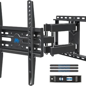 Mounting Dream TV Wall Mount for 32-65 Inch Television,Mount with Swivel and Tilt, Full Motion Bracket with Articulating Dual Arms, Fits 16inch Studs, Max VESA 400X400 mm, 99lbs, MD2380