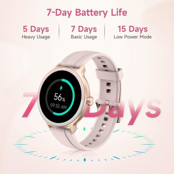 YMZ Smart Watch for Men Women, 1.27" HD Touchscreen Fitness Tracker, Bluetooth Calling, 100+ Sports Modes, Sleep Monitor, IP68 Waterproof, Compatible with Android & iPhones - Image 8