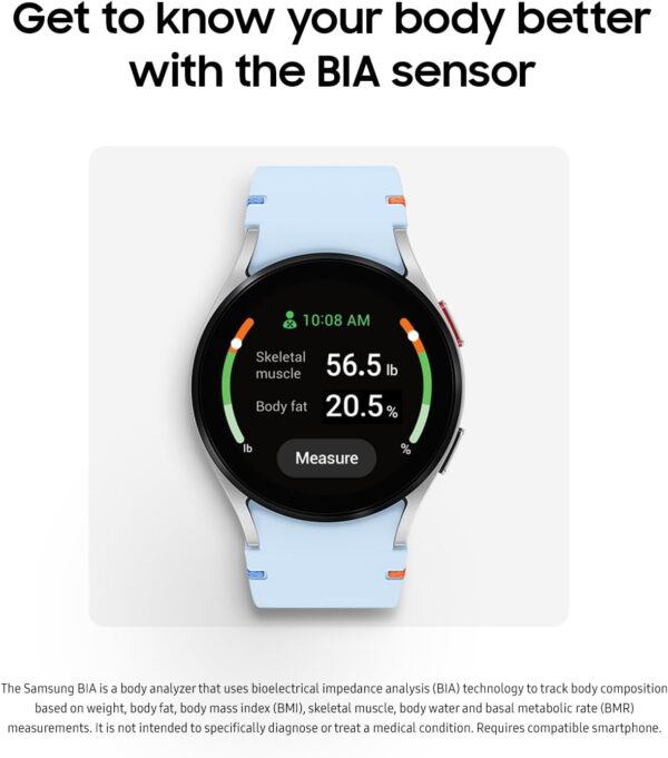 SAMSUNG Galaxy Watch FE 40mm LTE AI Smartwatch w/Fitness Tracking, BIA Sensor, Personalized HR Zones, Heart Rate Tracker, Sleep Monitor, 2024, Black [US Version, 1Yr Manufacturer Warranty] - Image 3