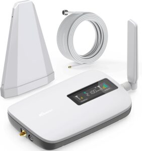Read more about the article Cell Phone Booster for Home Office | Boosts 5G & 4G LTE | Cell Phone Signal Booster for All U.S. Carriers-Verizon, AT&T, T-Mobile & More | for Band 12/17,13,5,25/2,4 | HD Display | App | FCC Approved