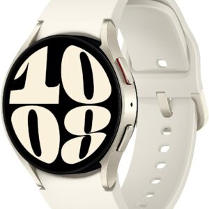 SAMSUNG Galaxy Watch 6 40mm Bluetooth Smartwatch w/ Fitness Tracker, Personalized HR Zones, Advanced Sleep Coaching, Heart Monitor, BIA Sensor, US Version, Gold (Renewed)