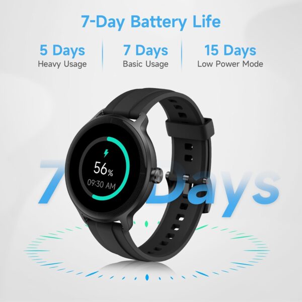 YMZ Smart Watch for Men Women, 1.27" HD Touchscreen Fitness Tracker, Bluetooth Calling, 100+ Sports Modes, Sleep Monitor, IP68 Waterproof, Compatible with Android & iPhones - Image 8