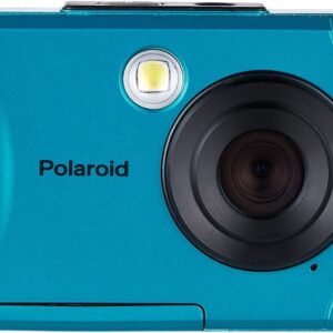 Polaroid IS048 Waterproof Instant Sharing 16 MP Digital Portable Handheld Action Camera, Teal