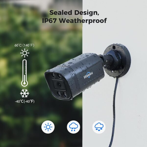 Hiseeu 3K Wired Outdoor Security Camera System with Audio,Smart Dual Light,5MP 8CH Surveillance DVR,8X5MP CCTV Cameras & 1TB Hard Drive,AI Human/Vehicle Detection,Smart Playback for Home Security - Image 8