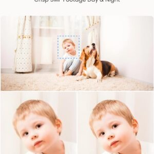 REOLINK E1 Pro 3K PT Wi-Fi Indoor Camera for Baby & Pet Monitoring, Auto Tracking, 5MP Night Vision Enhanced by F1.6 Aperture, Person/Pet/Baby Crying Detection, 2.4/5GHz Wi-Fi, Two-Way Audio