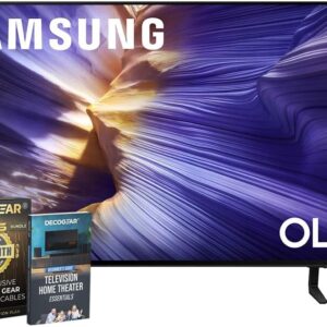 Samsung 42 inch OLED 4K S90F Smart TV (2025) Vision AI, OLED HDR+, Glare-Free Bundle with CPS Exclusive 1-Year Protection & Deco Gear Complete Home Theater Beginner’s Guidebook
