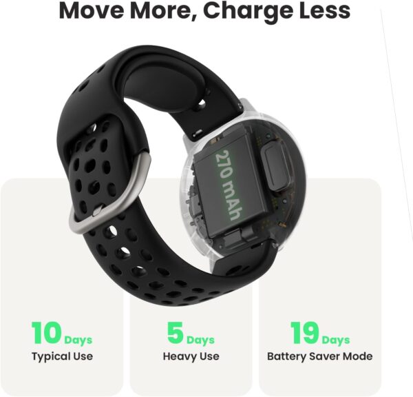 Amazfit Active 2 Sport Smart Watch Fitness Tracker for Android and iPhone, 44mm, 10 Day Battery, Water Resistant, GPS Maps, Sleep Monitor, 160+ Workout Modes, 400 Face Styles, Silicone Strap, Free App - Image 3