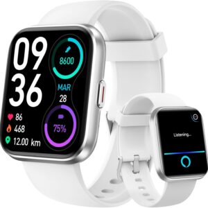 aeac Smart Watch for Women/Men, Fitness Watch, Alexa Built-in & Stable Bluetooth Call, with Heart Rate/SpO2/Sleep Monitor, 100 Sports, IP68 Waterproof Smartwatches for iOS Android