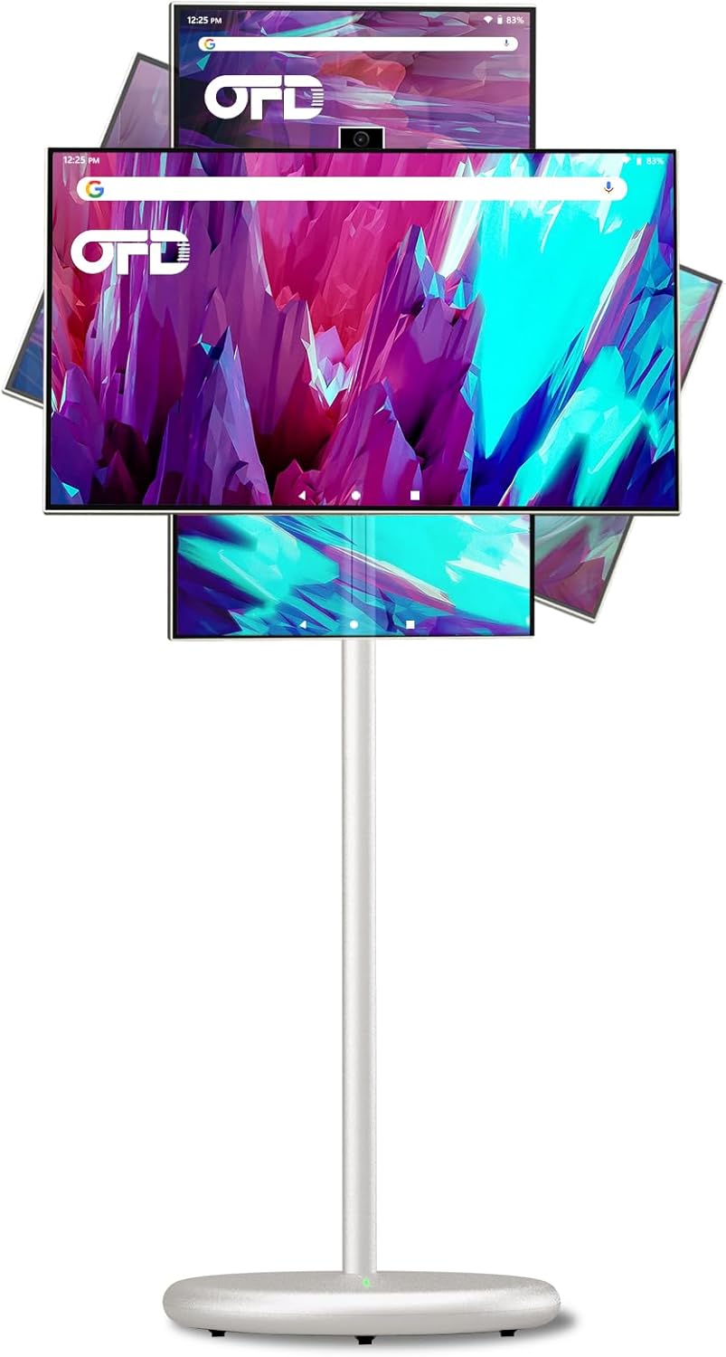 OFD 22-Inch Portable TV on Wheels 1080P (H01,6+128GB)