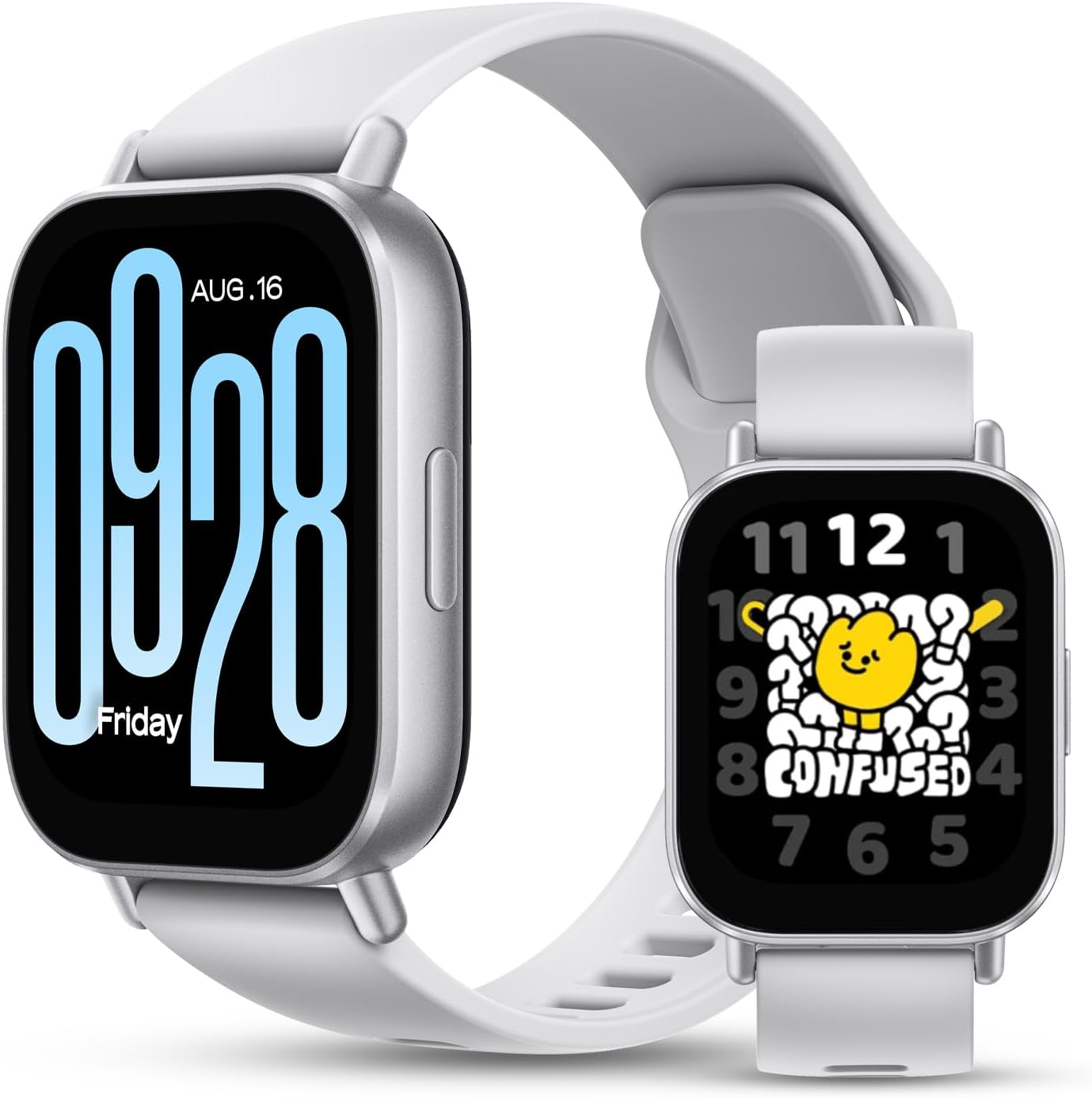 Xiaomi Redmi 5 Active Smart Watch, Step Counter Sport Watch for Women Men with 2" LCD Large Display, 140 Sports Modes, 5ATM Waterproof (Active-Matte Silver)