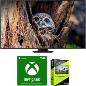 Samsung QN50Q80D 50 Inch QLED 4K Smart TV (2024 Model) Bundle with Microsoft Value Pack & 1 YR CPS Enhanced Protection Pack