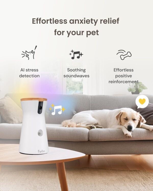 Furbo 360° Dog Camera + Mini (2-Camera Bundle Nanny Pro Subscription): Dog Safety & Home Security Alerts, Pet Camera with Speaker, Phone App & Night Vision (New Subscription Needed at Setup) - Image 6