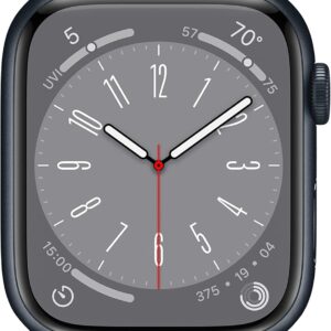 Apple Watch Series 8 (GPS, 45mm) Midnight Aluminum Case with Midnight Sport Band (Renewed Premium)