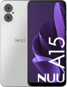 Read more about the article NUU A15 Cell Phone 4GB + 128GB, Unlocked for Mint, Metro, T-Mobile, Qlink and More, Perfect for Teenagers, Dual SIM 4G, Octa-Core Helio G36 2.2GHz 6.5″ HD+, Android 13, White, US Warranty