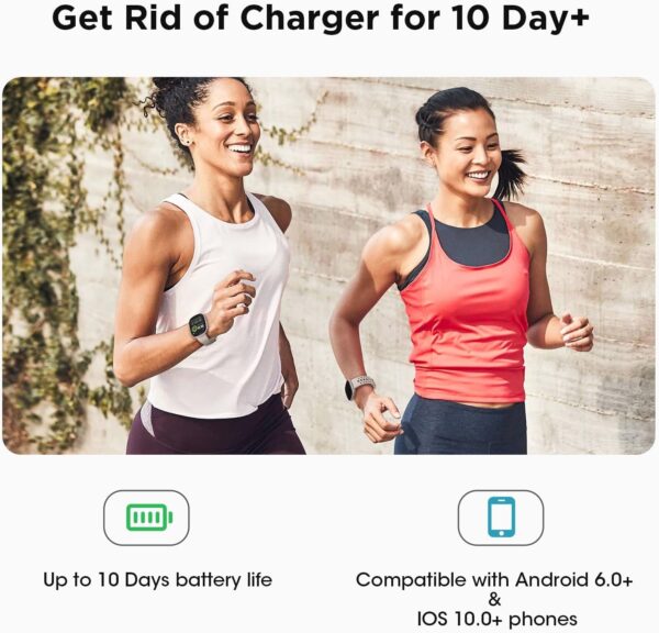 Smart Watches for Women Fitness: Fitness Tracker with Make/Recive Call 24/7 Heart Rate SpO2 Sleep Monitor 120 Sport Mode 5ATM Smartwatch for iPhone Android Phones Birthday Gifts for Women Men 3Bands - Image 2