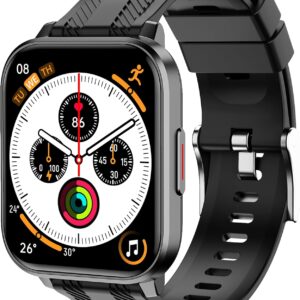 Smart Watch with Ai Functions GPS Tracking for Android Phones and iPhone Compatible Bluetooth Call Message Alert Heart Rate/Sleep/Monitor IP68 Waterproof for Men Women