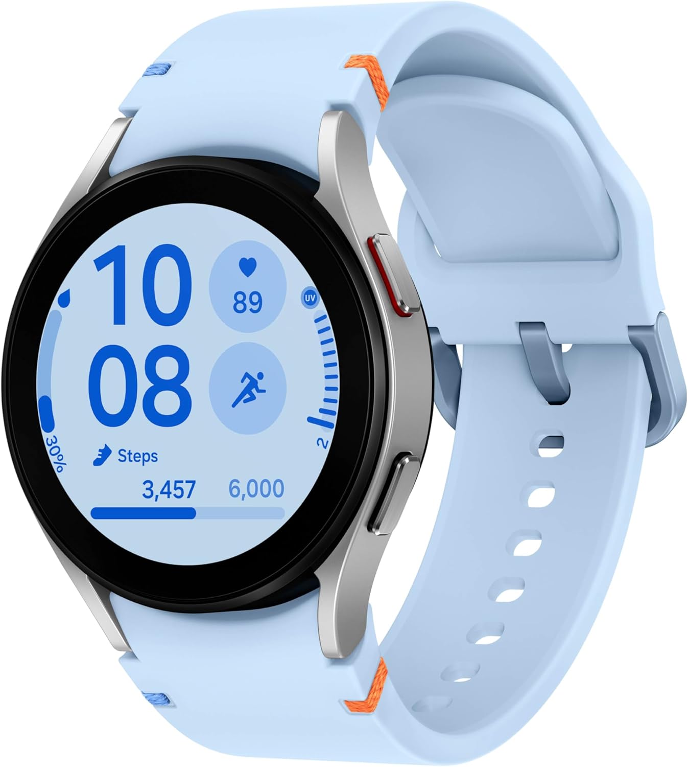 SAMSUNG Galaxy Watch FE 40mm LTE AI Smartwatch w/Fitness Tracking, BIA Sensor, Personalized HR Zones, Heart Rate Tracker, Sleep Monitor, 2024, Silver [US Version, 1Yr Manufacturer Warranty]