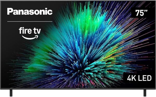 Panasonic TV-75W70BP W70 Series 75 inch LED 4K Ultra HD Smart Fire TV Bundle with 2X 6FT Universal 4K HDMI Cable, Theater Essentials and CPS Exclusive 26 Month Protection Pack BEACH-CPS-26M1000ATV - Image 2