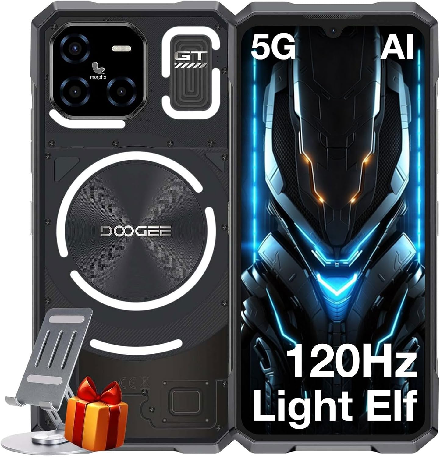 You are currently viewing DOOGEE Blade GT AI 5G Rugged Phone Unlocked,LED Light Effect,6nm D7050 CPU,32GB+256GB/2TB,10.5mm Ultra-Thin Android 14 Rugged Smartphone,6.72″ FHD+120Hz,48MP,5500mAh+18W,NFC/Face ID/Fingerprint/WiFi6
