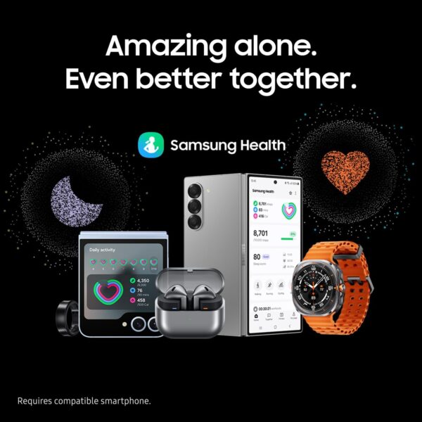 Samsung Galaxy Watch Ultra (2024) 47mm LTE AI Smartwatch w/Energy Score, Wellness Tips, Heart Rate Tracking, Sleep Monitor, Fitness Tracker, GPS, Titanium Gray [US Version, 1Yr Manufacturer Warranty] - Image 9