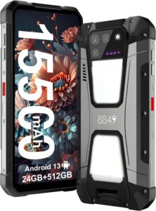 Read more about the article 8849 Tank 2 Rugged Smartphone Unlocked, Android 13 Mobile Phone with Projector, 6.79’’ Waterproof Cell Phones 512GB, Dual 4G Sim/24GB RAM/108MP Camera/OTG/WiFi/GPS/Dual Camping Light