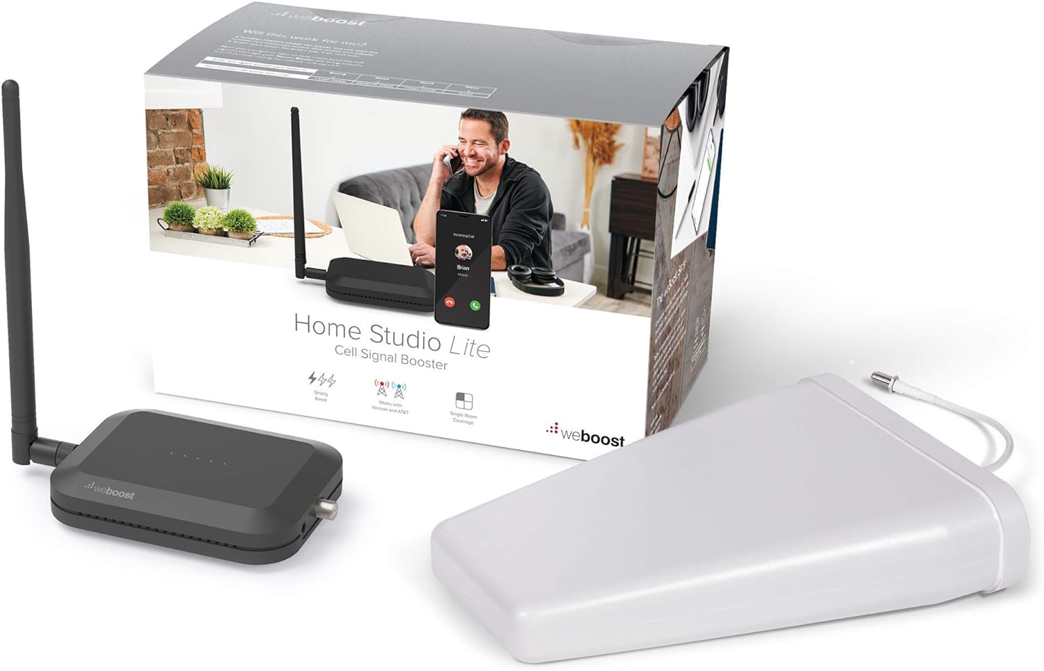 You are currently viewing weBoost Home Studio Lite – Cell Phone Signal Booster for Verizon and AT&T only | Boosts 5G, 4G LTE up to 3,000 sq. ft | Made in the U.S. | FCC Approved (model 470165)