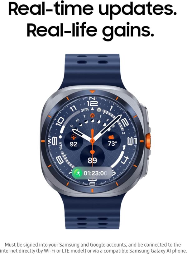 Samsung Galaxy Watch Ultra (2025) 47mm LTE Smartwatch + Gift Card, Titanium Casing, Advanced Sleep Coaching, Running Coach, Energy Score, GPS, Titanium Gray [US Version, 2 Yr Warranty] - Image 5