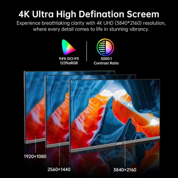 KTC 32 Inch 4K Smart Monitor with Google TV System 3840 * 2160P Netflix Licensed Type C 65W PD Speakers 5W*2 Dolby Audio Hey Google Voice Remote HDR WiFi Bluetooth VESA Tiltable 32 in Smart TV - Image 3