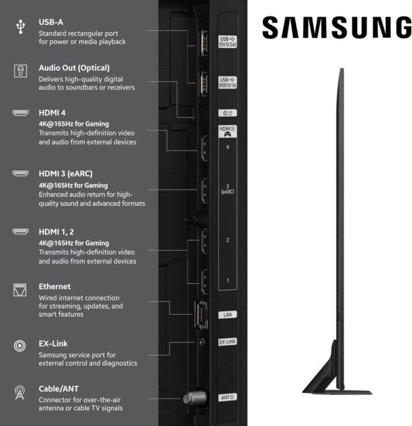 Samsung 65-Inch Class Neo QLED 4K QN90F Series, Vision AI, Mini LED Smart TV (2025 Model, 65QN90F) Neo Quantum HDR+, Object Tracking Sound+ w/Dolby Atmos, Glare Free, Gaming Hub, Alexa Built-in - Image 3