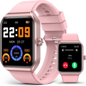 Smart Watch for Women with SOS Emergency Alert,1.91″ GPS Guardian with 100+ Sports Modes, Blood Pressure/Blood Oxygen/Heart Rate/Sleep Monitor, IP68 Waterproof Smartwatch for Android iOS