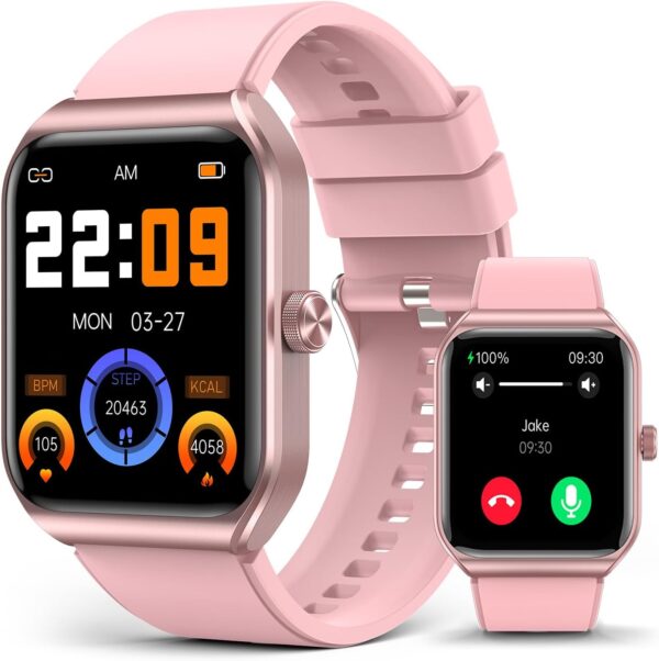 Smart Watch for Women with SOS Emergency Alert,1.91" GPS Guardian with 100+ Sports Modes, Blood Pressure/Blood Oxygen/Heart Rate/Sleep Monitor, IP68 Waterproof Smartwatch for Android iOS