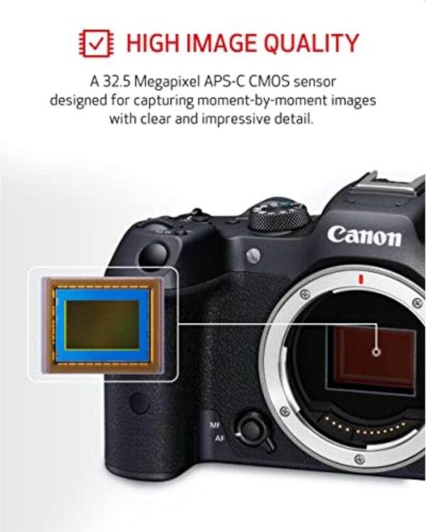 Canon EOS R7 Mirrorless Camera (Body Only), Hybrid Camera, 32.5 Megapixel (APS-C) CMOS Sensor, 4K Video, for Sports, Action, Content Creators, Vlogging Camera, Black - Image 4