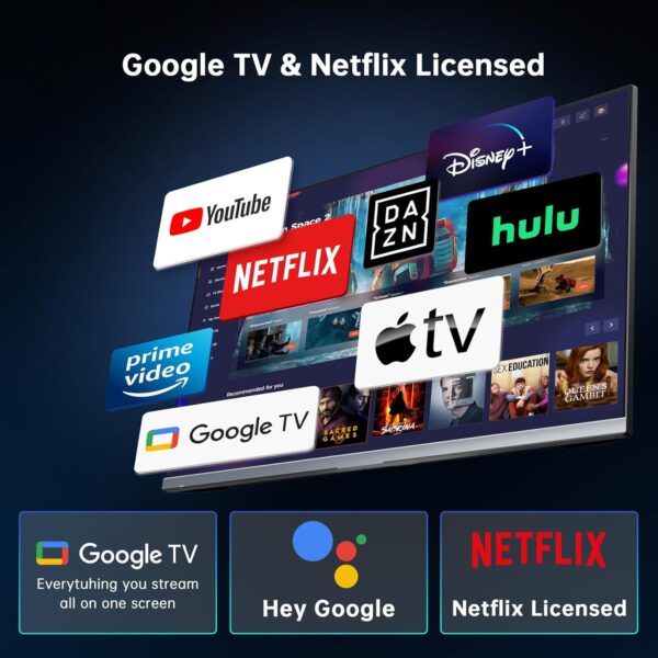 KTC 32 Inch 4K Smart Monitor, Google System UHD (3840x 2160) Smart Monitor with Speakers, Netflix Licensed, Type-C 65W PD, WirelessDisplay, HDR, Bluetooth, Hey Google Voice Remot, VESA Support, A32Q8 - Image 3