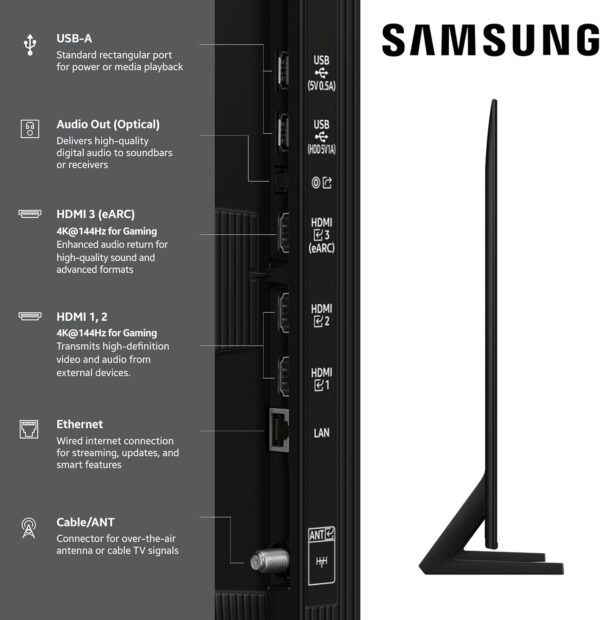 Samsung 65-Inch Class QLED Q8F 4K UHD Smart TV (2025 Model) Q4 AI Processor, 100% Color Volume with Quantum Dot, AirSlim Design, Endless Free Content, Samsung Vision AI, Alexa Built-in - Image 4