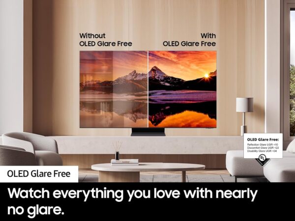 Samsung 77-Inch Class OLED 4K S95D Series HDR Pro Smart TV w/Dolby Atmos, Object Tracking Sound+, Motion Xcelerator, Real Depth Enhancer, 4K AI Upscaling, Alexa Built-in (QN77S95D, 2024 Model) - Image 4