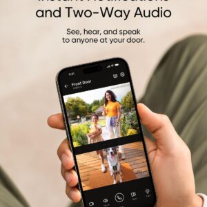 eufy Security Video Doorbell E340 (Battery Powered), Dual Cameras with Delivery Guard, 2K Full HD and Color Night Vision, HomeBase S380 Compatible, No Monthly Fee