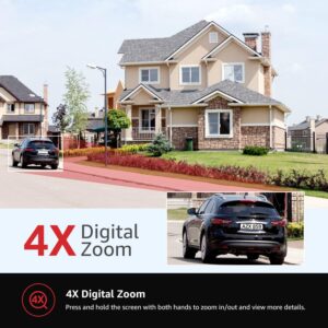 BOAVISION Security Camera Outdoor, Wireless WiFi IP Camera Home Security System 360° View,Motion Detection, auto Tracking,Two Way Talk,HD 1080P pan Tile Full Color Night Vision