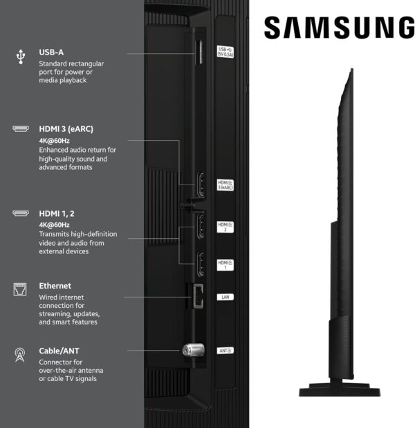 Samsung 50-Inch Class QLED Q7F Series Samsung Vision AI Smart TV (2025 Model, 50Q7F) Quantum HDR, Object Tracking Sound Lite, Q4 AI Gen1 Processor, 4K upscaling, Gaming Hub, Alexa Built-in - Image 4