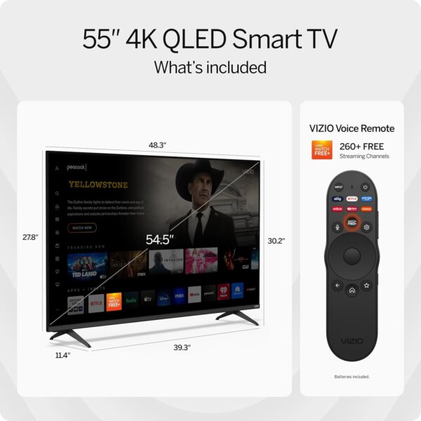 VIZIO M55Q6L4 55 in.; Class Quantum 4K QLED HDR Smart TV - Image 3