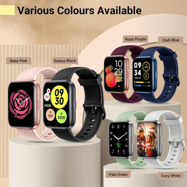 Smartwatch for Women, Compatible with Android & iPhone, 1.8'' Fitness Tracker Watch with Alexa, Call & Notification Alerts, Heart Rate & Sleep Monitor, 120 Sports Modes, Waterproof Watch for Women - Image 7