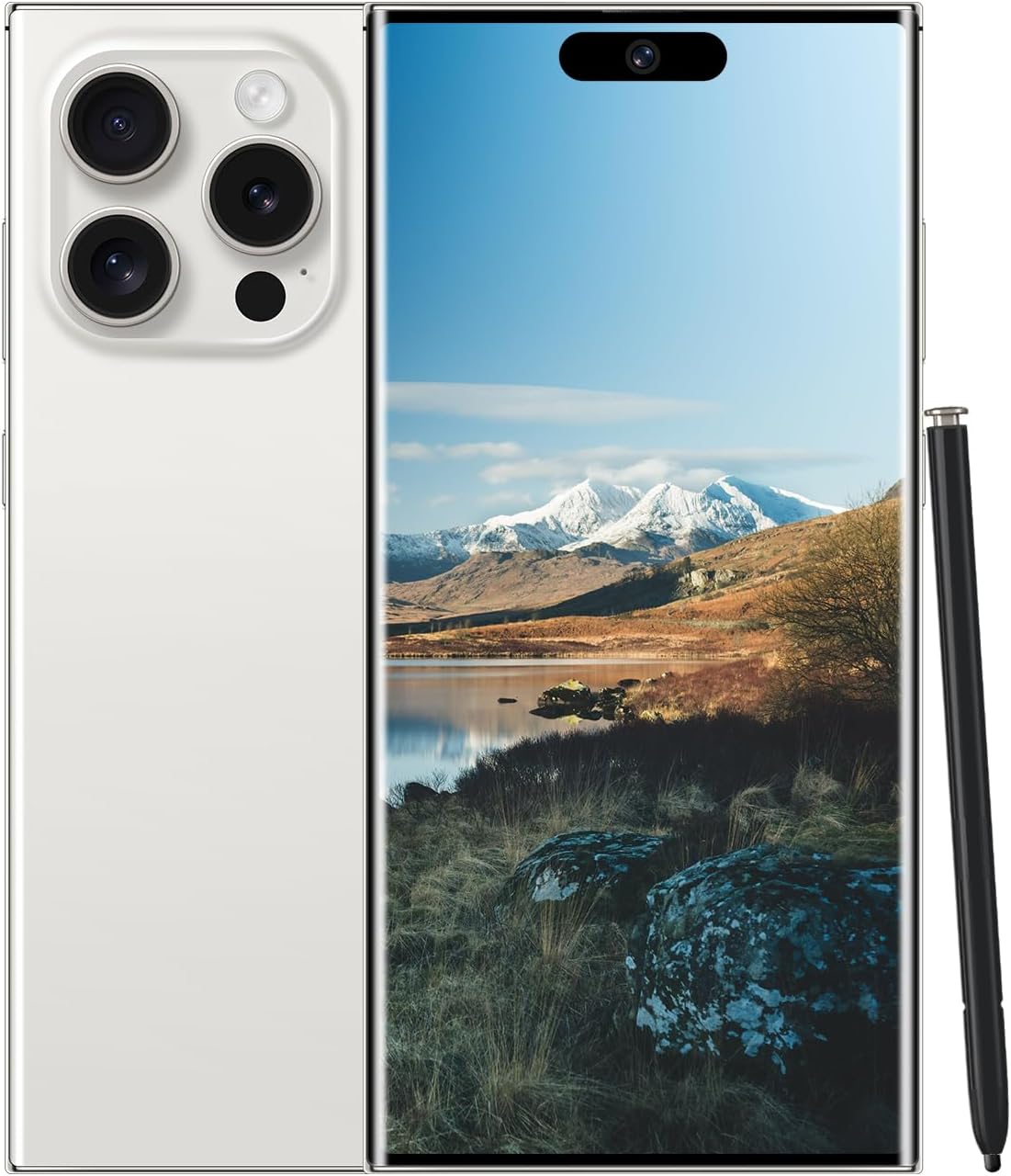 You are currently viewing Unlocked Cell Phones Smartphones 5G Phone Android 13 Mobile Phones 8GB+256GB/7 Display/48MP+108MP Camera/6800 mAh/Dual SIM/Build-in Pen (White)