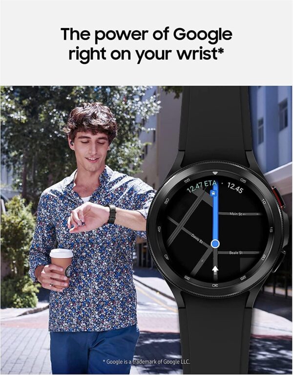 Samsung Galaxy Watch 4 Classic 42mm Smartwatch with ECG Monitor Tracker for Health Fitness Running Sleep Cycles GPS Fall Detection Bluetooth US Version, Black (Renewed) - Image 7