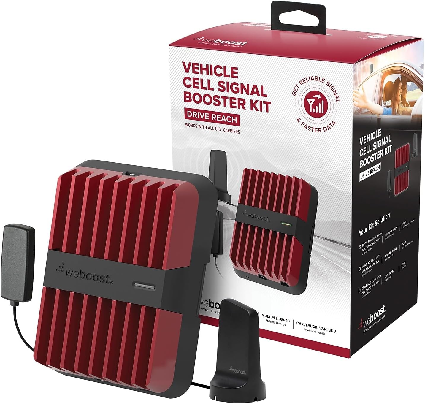 You are currently viewing weBoost Drive Reach – Vehicle Cell Phone Signal Booster | 5G & 4G LTE | Magnetic Roof Antenna | Boosts All U.S. Carriers – Verizon, AT&T, T-Mobile | Made in the U.S. | FCC Approved (model 470154)