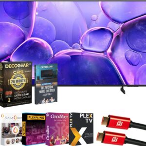 Samsung UN50U8000F 50″ Crystal UHD 4K Smart TV (2025) Bundle with Premiere Movies Streaming, Theater Essentials, 6Ft HDMI Cable & Deco Gear CPS Exclusive 26 Month Protection Pack (BEACH-CPS-26M500)