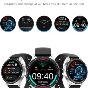 Smart Watch with Earbuds,2 in 1 Build-in TWS Wireless BT5.0 Earphone Fitness Sports Health Monitor Black