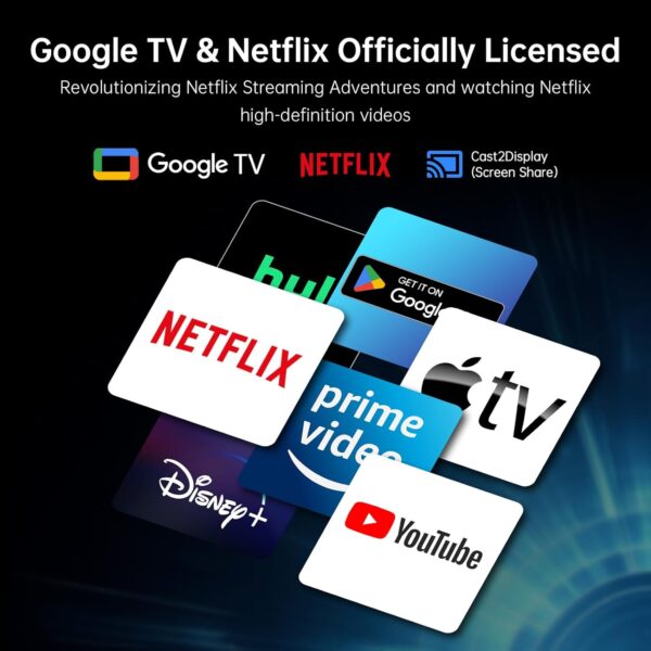 KTC 32 Inch 4K Smart Monitor with Google TV System 3840 * 2160P Netflix Licensed Type C 65W PD Speakers 5W*2 Dolby Audio Hey Google Voice Remote HDR WiFi Bluetooth VESA Tiltable 32 in Smart TV - Image 4